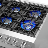 FORNO Galiano 48" 6.58 cu. ft. Freestanding Gas Range with French Door and 8 Burners, FFSGS6444-48