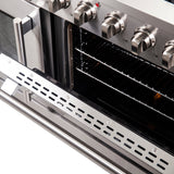 FORNO Galiano 48" 6.58 cu. ft. Freestanding Gas Range with French Door and 8 Burners, FFSGS6444-48