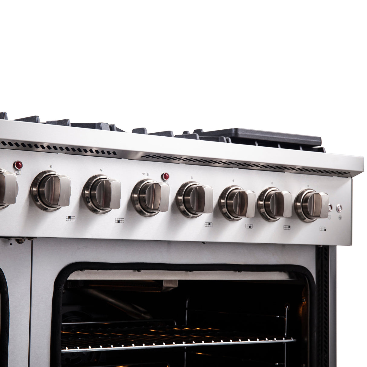 FORNO Galiano 48" 6.58 cu. ft. Freestanding Gas Range with French Door and 8 Burners, FFSGS6444-48