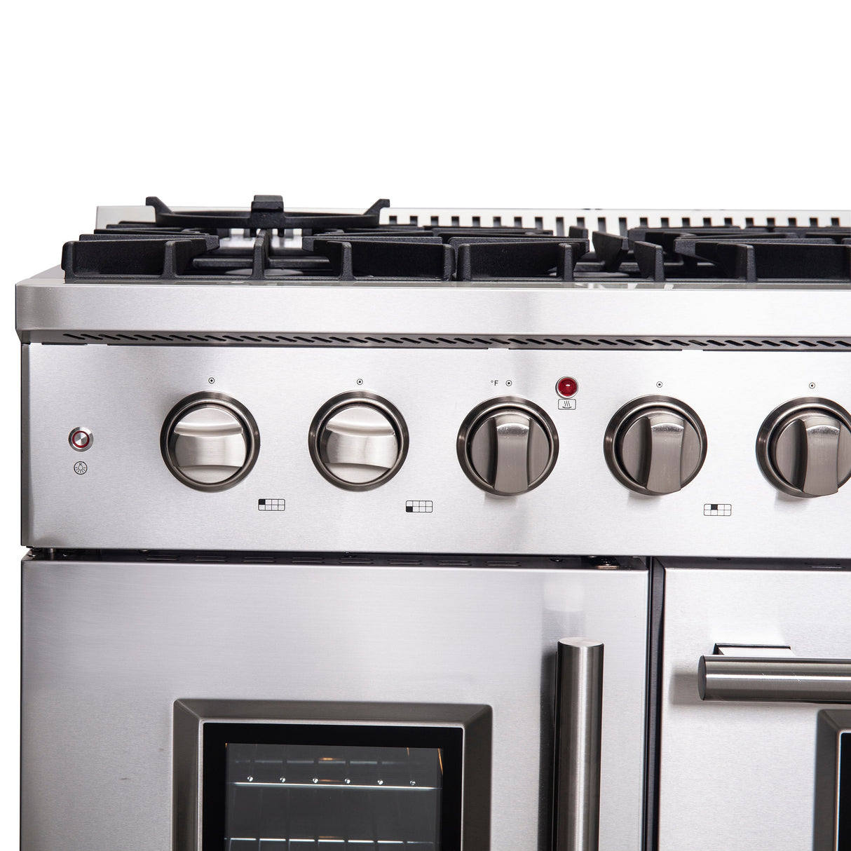 FORNO Galiano 48" 6.58 cu. ft. Freestanding Gas Range with French Door and 8 Burners, FFSGS6444-48