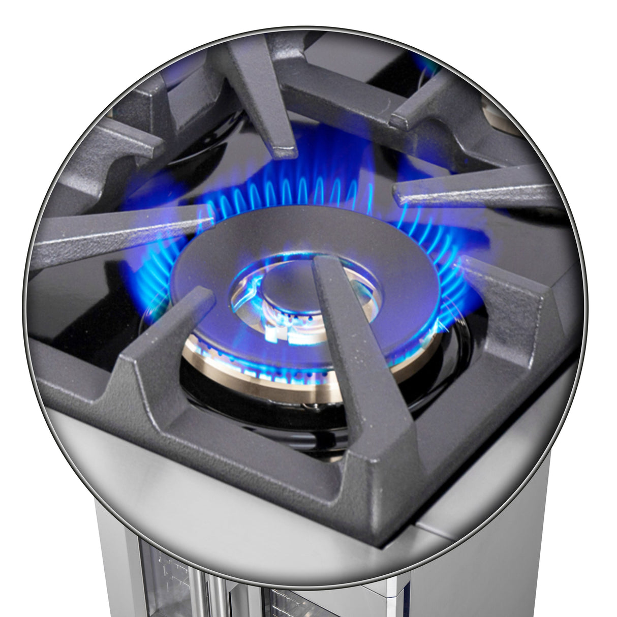 FORNO Capriasca 30" 4.32 cu. ft. Professional Gas Range with French Door and 5 Sealed Burners, FFSGS6460-30