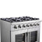 FORNO Capriasca 36" 5.36 cu. ft. Professional Gas Range with French Door and 6 Sealed Burners, FFSGS6460-36