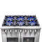FORNO Capriasca 36" 5.36 cu. ft. Professional Gas Range with French Door and 6 Sealed Burners, FFSGS6460-36