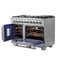 FORNO Capriasca 48" 6.58 cu. ft. Professional Gas Range with French Door and 8 Sealed Burners, FFSGS6460-48