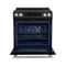 FORNO Espresso Donatello 30" 5 cu. ft. Induction Range with Air Fry and Self-Clean in Black and Silver Handles, FFSIN0905-30BLK