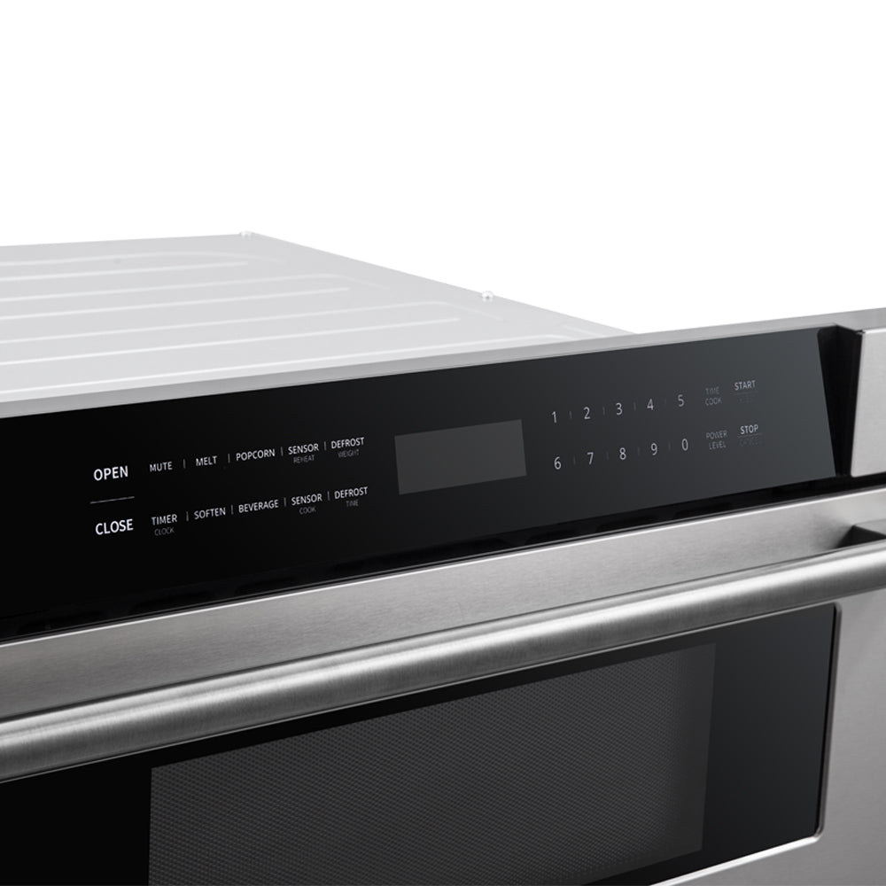 FORNO Capoliveri 30" 1.2 cu. ft. Built-In Microwave Drawer in Stainless Steel, FMWDR3000-30