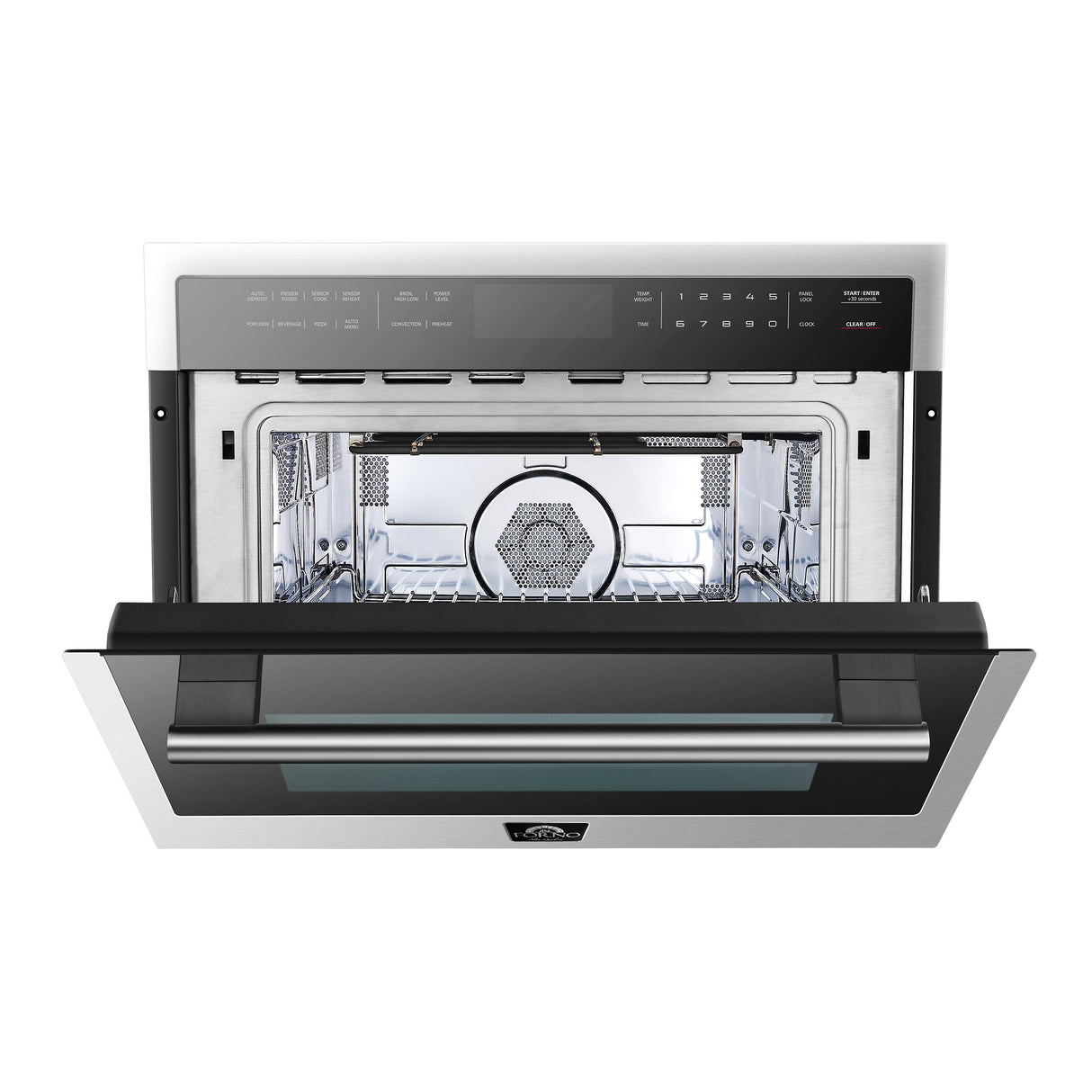 FORNO Oliena 24" 1.6 cu.ft  Built-In Microwave Oven in Stainless Steel, FMWDR3093-24