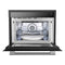 FORNO Espresso Oliena 24" 1.6 cu. ft. Built-In Microwave Oven in Black with Silver Handles, FMWDR3093-24BLK