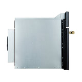 FORNO Espresso Oliena 30" 1.6 cu. ft. Built-In Microwave Oven in Black with Antique Brass Handles, FMWDR3093-30BLK