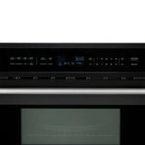 FORNO Espresso Oliena 30" 1.6 cu. ft. Built-In Microwave Oven in Black with Silver Handles, FMWDR3093-30BLK