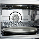 FORNO Espresso Oliena 30" 1.6 cu. ft. Built-In Microwave Oven in Black with Antique Brass Handles, FMWDR3093-30BLK