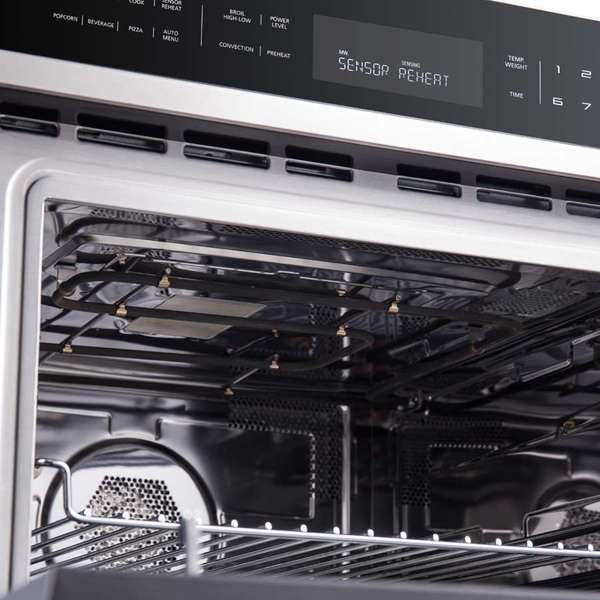 FORNO Oliena 30" 1.6 cu. ft. Built-In Microwave Oven in Stainless Steel, FMWDR3093-30