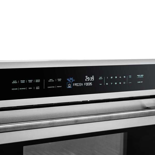 FORNO Oliena 30" 1.6 cu. ft. Built-In Microwave Oven in Stainless Steel, FMWDR3093-30