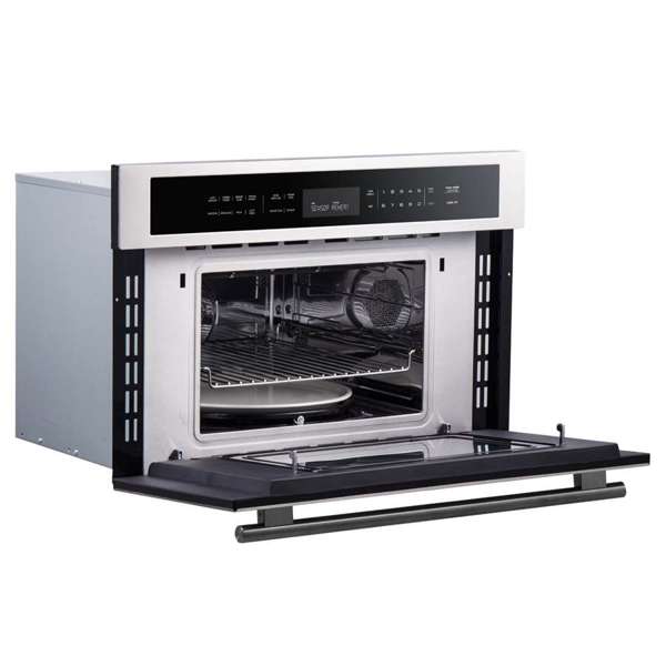 FORNO Oliena 30" 1.6 cu. ft. Built-In Microwave Oven in Stainless Steel, FMWDR3093-30