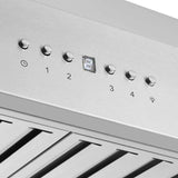 FORNO Coppito 60" 1,200 CFM Island Range Hood in Stainless Steel, FRHIS5129-60
