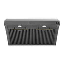 FORNO Espresso Package - 30" Electric Range, Range Hood and Refrigerator in Black with Antique Brass Handles, FBDL-001-02US