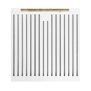 FORNO Espresso Package - 30" Electric Range, Range Hood, Refrigerator and Dishwasher in White with Antique Brass Handles