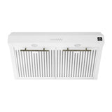 FORNO Espresso Package - 30" Electric Range and Range Hood in White with Antique Brass Handles, FBDL-002-03US