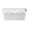 FORNO Espresso Package - 30" Electric Range, Range Hood and Refrigerator in White with Silver Handles