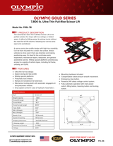 Olympic FRSL-78 7,800lb Ultra-Thin Full-Rise Scissor Lift