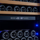 FORNO Cesinali 24" 16 cu. ft. Dual Zone 94 Bottle Wine Cooler, FWCDR6603-24S
