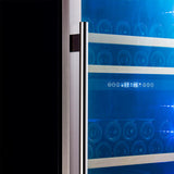 FORNO Cesinali 24" 16 cu. ft. Dual Zone 94 Bottle Wine Cooler, FWCDR6603-24S