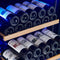 FORNO Cesinali 24" 16 cu. ft. Dual Zone 94 Bottle Wine Cooler, FWCDR6603-24S