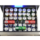 FORNO Azienda 24" 108 Bottle Triple Zone Wine Cooler, FWCDR6628-24S