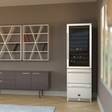 FORNO Azienda 24" 108 Bottle Triple Zone Wine Cooler, FWCDR6628-24S