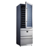 FORNO Package - 48" Dual Fuel Range, Range Hood, 36" Refrigerator, Dishwasher, Microwave, Wine Cooler