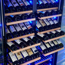 FORNO Vernazza 40" 25.07 cu.ft. 166 Bottle Dual Zone Wine Cooler in Stainless Steel, FWCDR6642-40S
