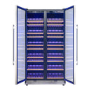 FORNO Vernazza 40" 25.07 cu.ft. 166 Bottle Dual Zone Wine Cooler in Stainless Steel, FWCDR6642-40S