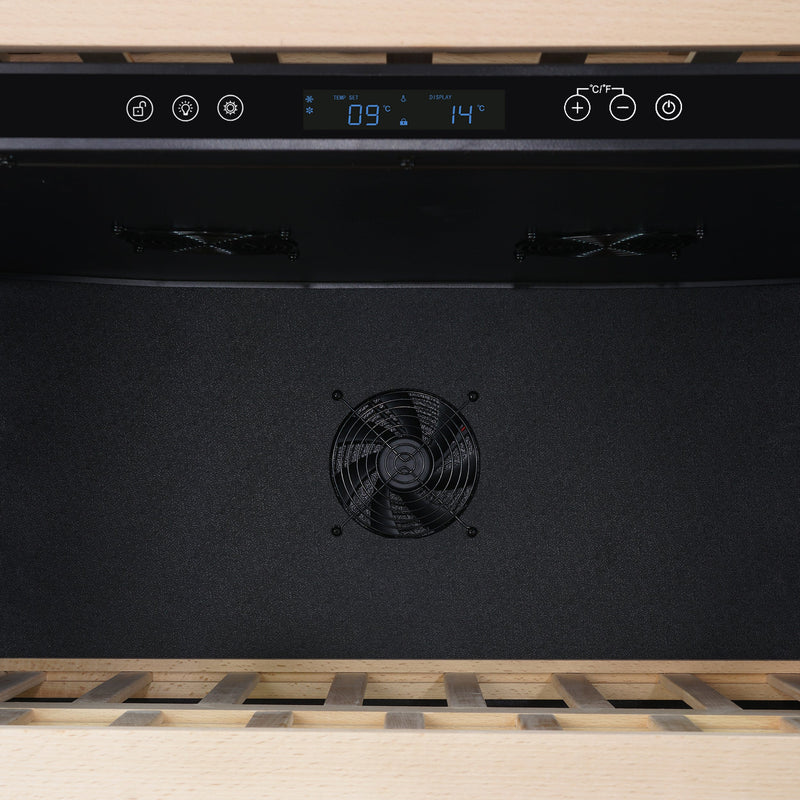 FORNO Celano 30" 21.3 cu.ft. 150 Bottle and 252 Can Dual Zone Wine Cooler, FWCDR6697-30S