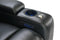 Valencia Oslo Modern XL Home Theater Seating Row of 3 Loveseat Left, Midnight Black