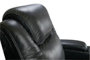 Valencia Oslo Modern XL Home Theater Seating Row of 3 Loveseat Left, Midnight Black