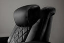 Valencia 2025 New Tuscany XL Ultimate Luxury Leather Home Theater Seating Row of 4 Loveseat Left, Onyx