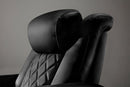 Valencia 2025 New Tuscany XL Ultimate Luxury Leather Home Theater Seating Row of 2, Onyx