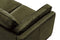 Valencia Artisan Top Grain Leather Loveseat Sofa, Olive Green