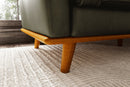 Valencia Artisan Top Grain Leather Wide Three Seats Sofa, Olive Green
