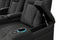 Valencia 2025 New Tuscany XL Luxury Leather Home Theater Seating Row of 4 Loveseat Right, Graphite