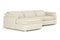 Valencia Fernanda Fabric Modular Sectional Sofa, Three Seats with Left Chaise, Beige