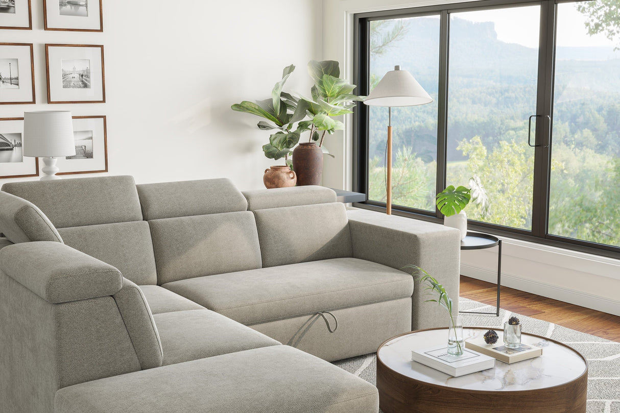 Finn Fabric Sectional Sofa Bed