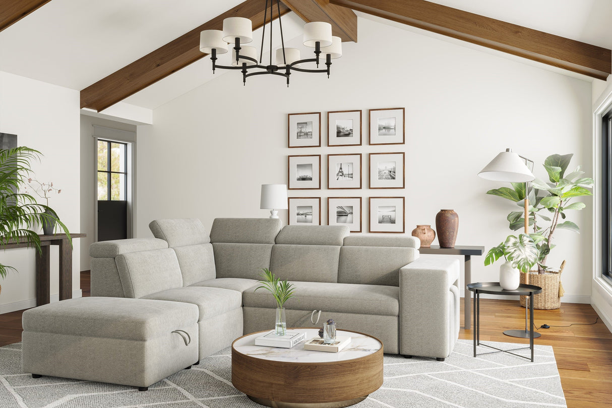 Finn Fabric Sectional Sofa Bed