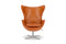 Valencia Finola Top Grain Leather Accent Chair, Brown Color