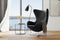 Valencia Finola Top Grain Leather Accent Chair, Black Color
