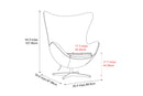 Valencia Finola Top Grain Leather Accent Chair, Cream Color
