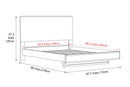 Valencia Fiona Wood Queen Size Bed Frame, Natural