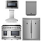 FORNO Appliance Package - 48" Gas Range, Range Hood, 60" Refrigerator, Dishwasher, Microwave Drawer, AP-FFSGS6239-48-8