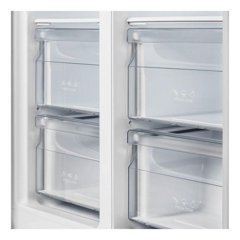 FORNO Espresso Package - 30" Electric Range, Range Hood and Refrigerator in Stainless Steel with Silver Handles