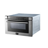 FORNO Appliance Package - 48" Gas Burner, Electric Oven Range, Range Hood, 36" Refrigerator, Dishwasher, Microwave Drawer, AP-FFSGS6156-48-22